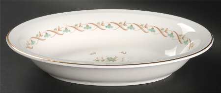 Golden Spice 10" Oval Vegetable Bowl