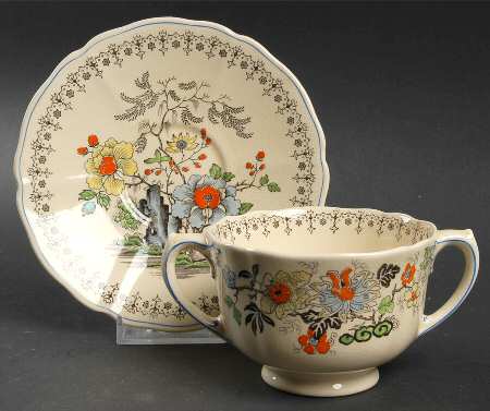 The Granville Footed Bouillon Cup & Saucer