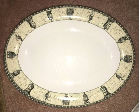 Greek Urn 14" Oval Serving Platter