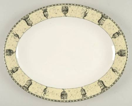 Greek Urn 13" Oval Serving Platter