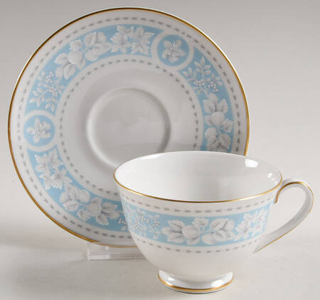 Hampton Court Footed Cup & Saucer Set by Royal Doulton