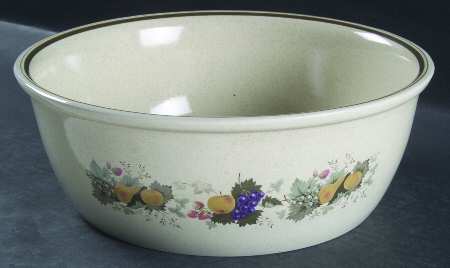 Harvest Garland (Rim) 10" Large Salad Serving Bowl