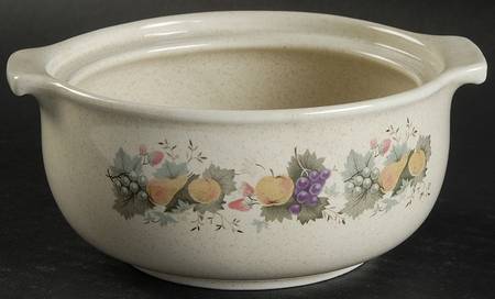 Harvest Garland (Rim) Individual Casserole No Lid