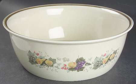 Harvest Garland (Rim) 9" Salad Serving Bowl