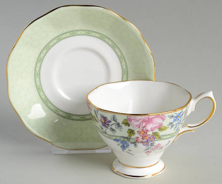 Hartington Footed Cup & Saucer Set by Royal Albert