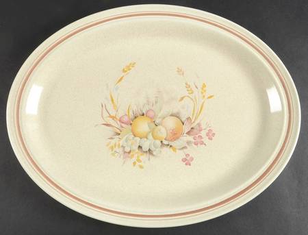 Harvest Time 16" Oval Serving Platter