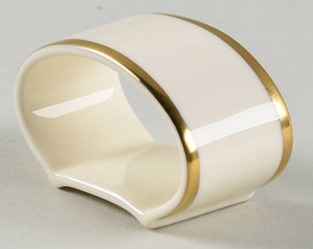 Heather (Gold Trim, Albion Shape) Napkin Ring