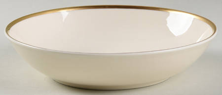 Heather (Gold Trim, Albion Shape) 7" All Purpose Bowl