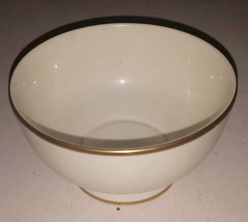 Heather (Gold Trim, Albion Shape) 4" All Purpose Bowl