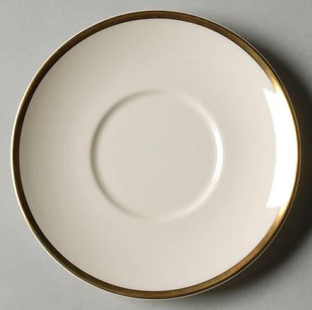 Heather (Gold Trim, Albion Shape) Saucer for Footed Demitasse Cup