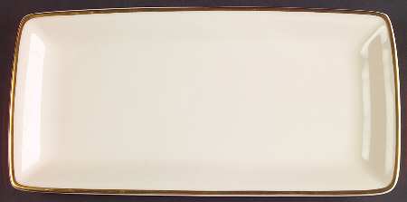 Heather (Gold Trim, Albion Shape) Large Sandwich Tray