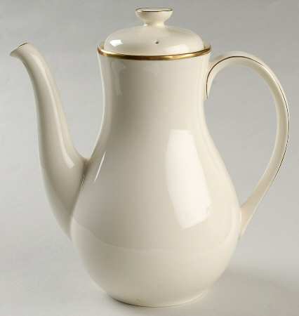 Heather (Gold Trim, Albion Shape) Coffee Pot & Lid by Royal Doulton