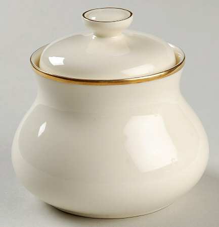 Heather (Gold Trim, Albion Shape) Sugar Bowl & Lid