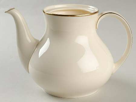 Heather (Gold Trim, Albion Shape) Teapot No Lid