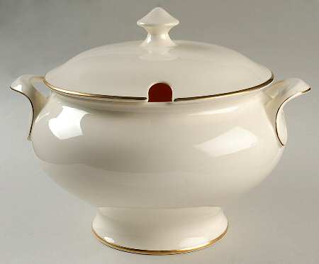 Heather (Gold Trim, Albion Shape) Tureen &  Lid by Royal Doulton