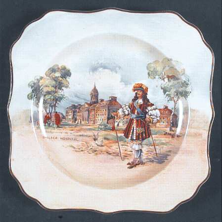 Historic England Square Salad Plate
