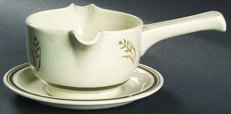Hill Top Stick Handle Gravy Boat & Saucer