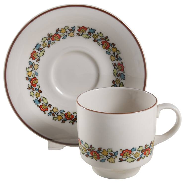 Holiday Flat Cup & Saucer Set