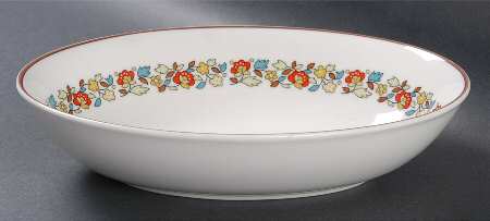 Holiday 9" Oval Vegetable Bowl