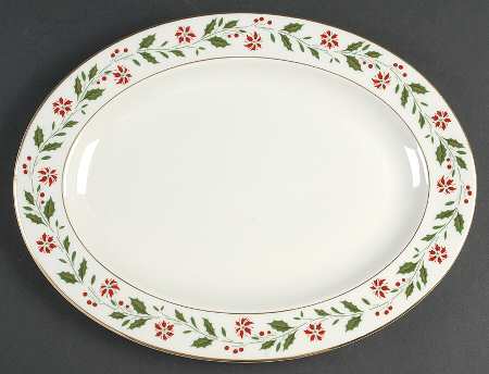 Holly 13" Oval Serving Platter