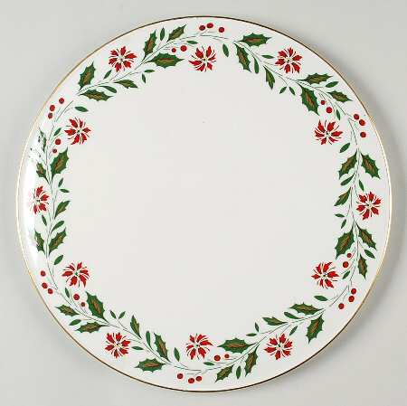 Holly Cake Plate