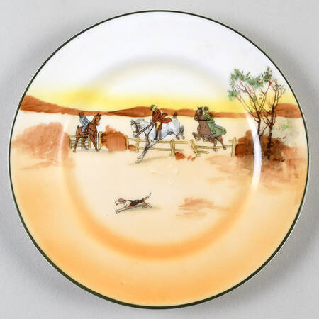 Hunting (John Peel, Bone) Bread & Butter Plate