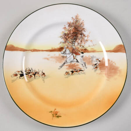 Hunting (John Peel, Bone) Luncheon Plate