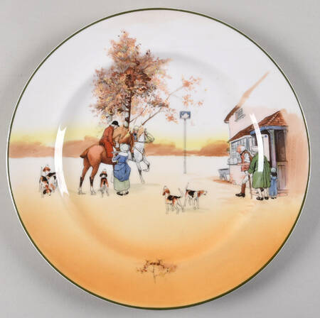 Hunting (John Peel, Bone) Luncheon Plate