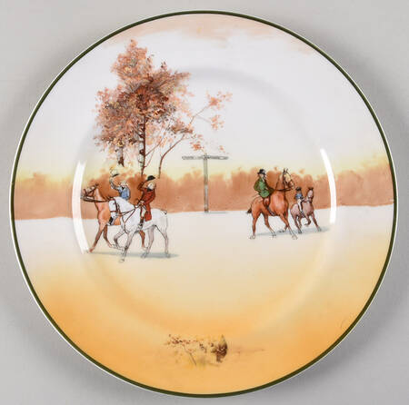 Hunting (John Peel, Bone) Luncheon Plate
