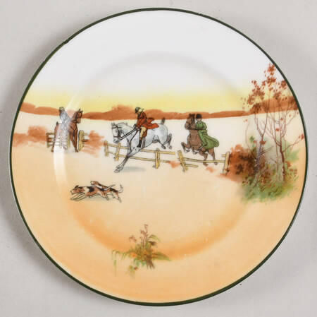 Hunting (John Peel, Bone) Small Bread & Butter Plate