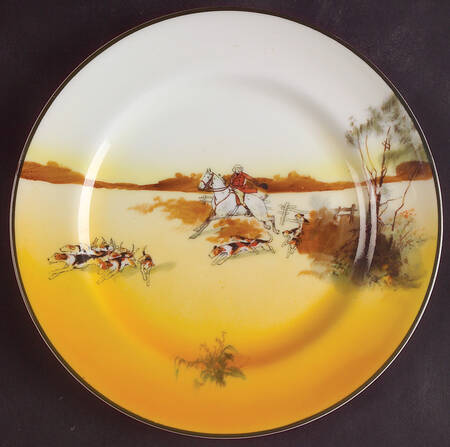 Hunting (John Peel, Bone) Bread & Butter Plate
