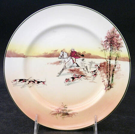 Hunting (John Peel, Bone) Salad Plate