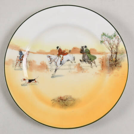 Hunting (John Peel, Bone) Salad Plate