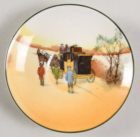 Hunting (John Peel, Bone) Saucer for Flat Cup