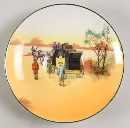 Hunting (John Peel, Bone) Saucer for Flat Cup