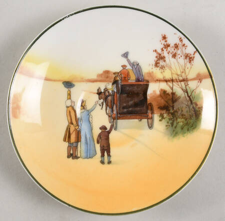 Hunting (John Peel, Bone) Saucer for Flat Cup