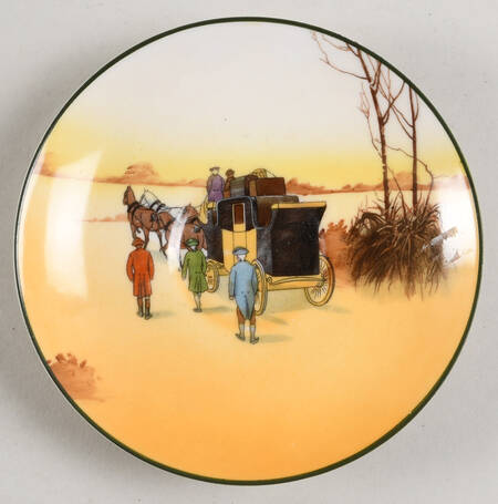 Hunting (John Peel, Bone) Saucer for Flat Cup