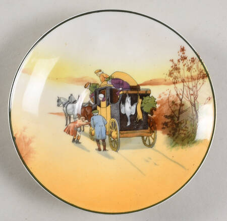 Hunting (John Peel, Bone) Saucer for Flat Cup