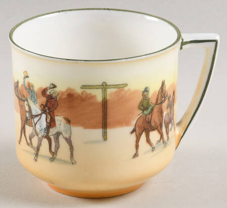 Hunting (John Peel, Bone) Flat Cup