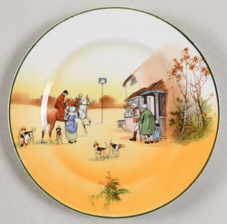 Hunting (John Peel, Bone) Small Bread & Butter Plate
