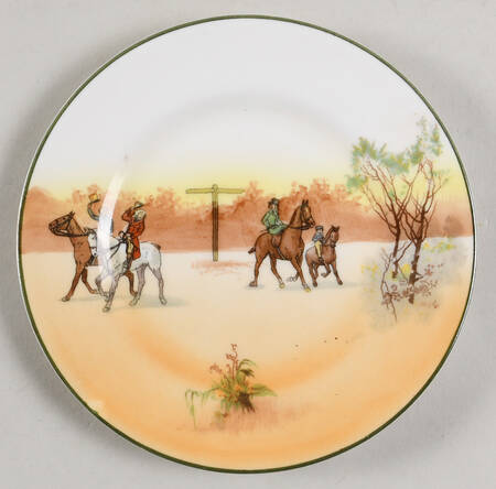 Hunting (John Peel, Bone) Small Bread & Butter Plate