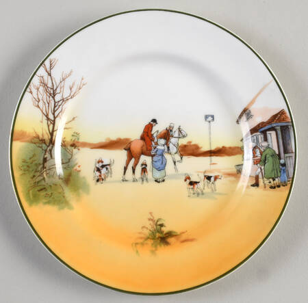 Hunting (John Peel, Bone) Bread & Butter Plate