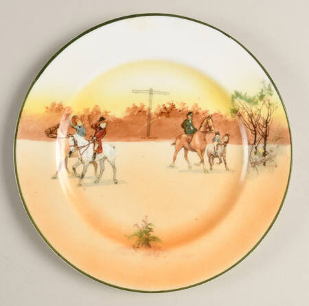 Hunting (John Peel, Bone) Salad Plate