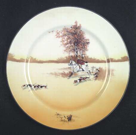 Hunting (John Peel, Bone) Dinner Plate