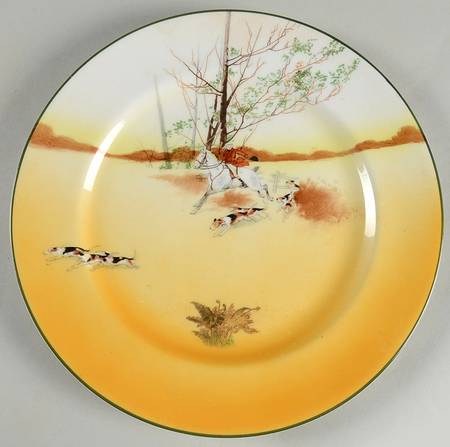 Hunting (John Peel, Bone) Dinner Plate