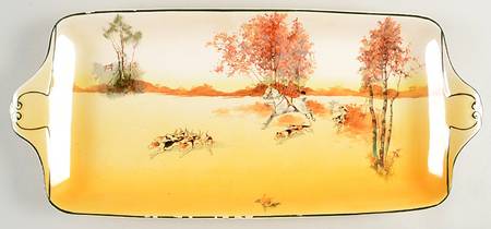 Hunting (John Peel, Bone) Large Sandwich Tray