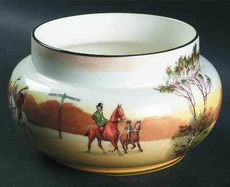 Hunting (John Peel, Bone) Bowl Vase