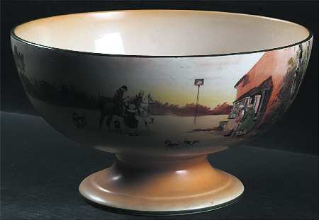 Hunting (John Peel, Bone) Punch Bowl