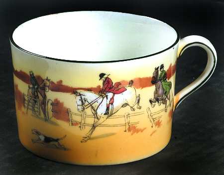 Hunting (John Peel, Bone) Flat Cup