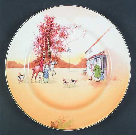Hunting (John Peel, Bone) Dinner Plate